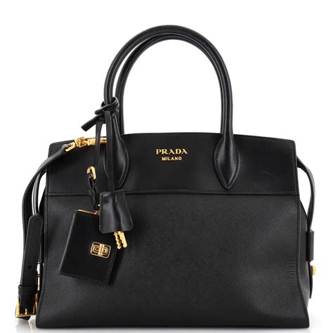 prada esplanade tote|PRADA Saffiano City Calfskin Medium Esplanade Tote Black .